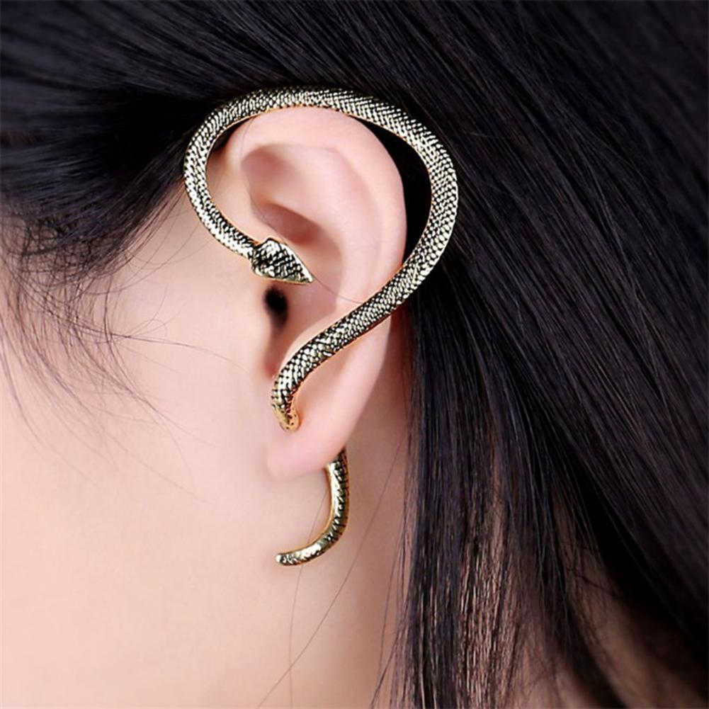 Boucle d&#39;oreille Punk en forme de serpent pour femmes, bijoux, accessoires de style, , 1 pièce,