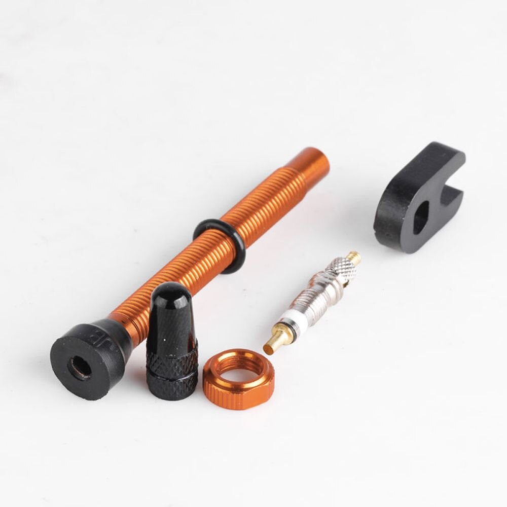 1 Paar Fiets 48/60/78Mm Presta Ventiel Voor Road Mtb Fiets Tubeless Banden Messing Kern Legering stem Tubeless Kit Compatibel