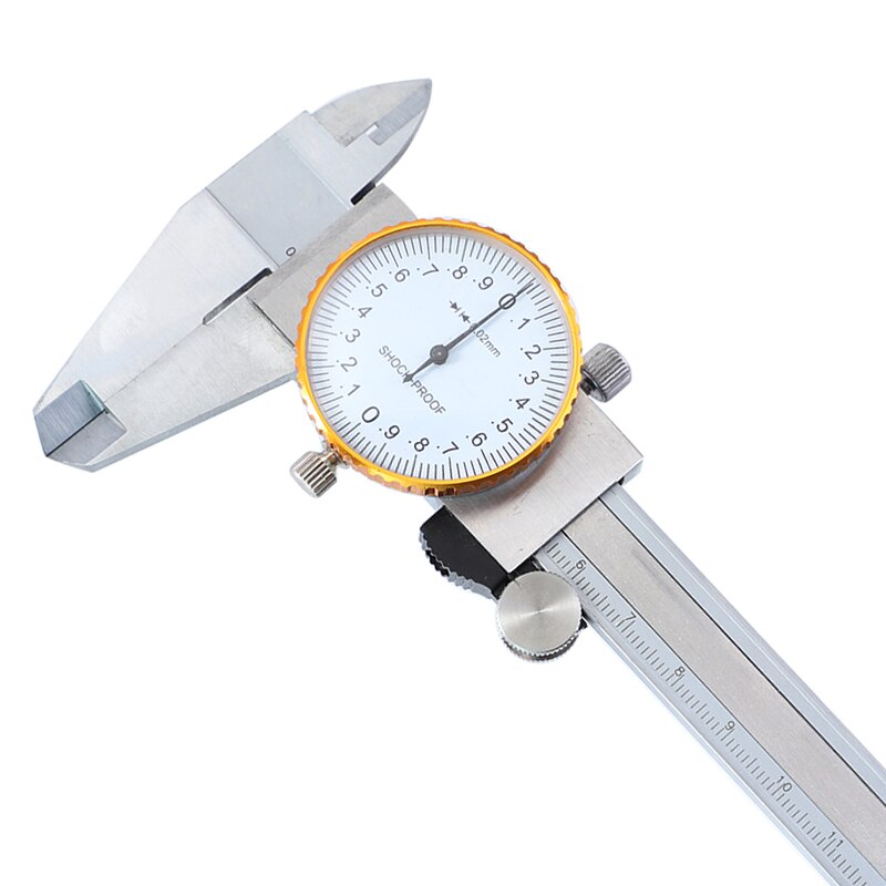 RUITOOL 0-150mm/0.02 Dial Caliper Stainless Steel Vernier Calipers Shock Proof Metric Gauge Precision With Box