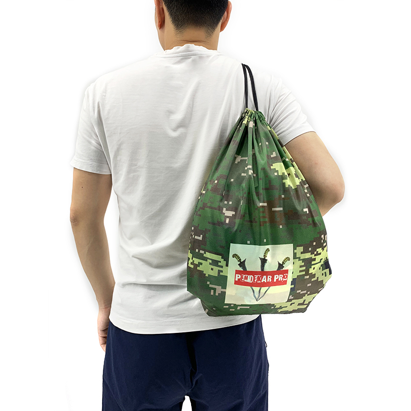 To stykker gymnastiktaske stærk pakke 17l pakningskuber stor kapacitet snøre taske sportsbundt camouflage taske fitness rygsæk