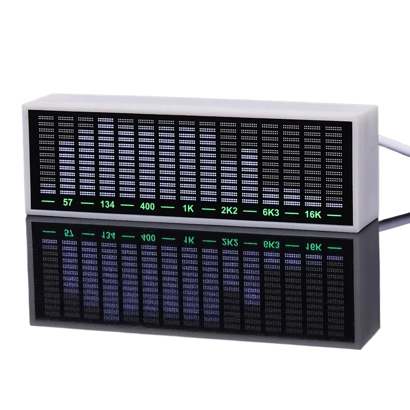 LED-Audiospektrumanzeige, sprachgesteuertes Musikspektrum, Rhythmuslicht, Ich bin Auto montierter USB 5V