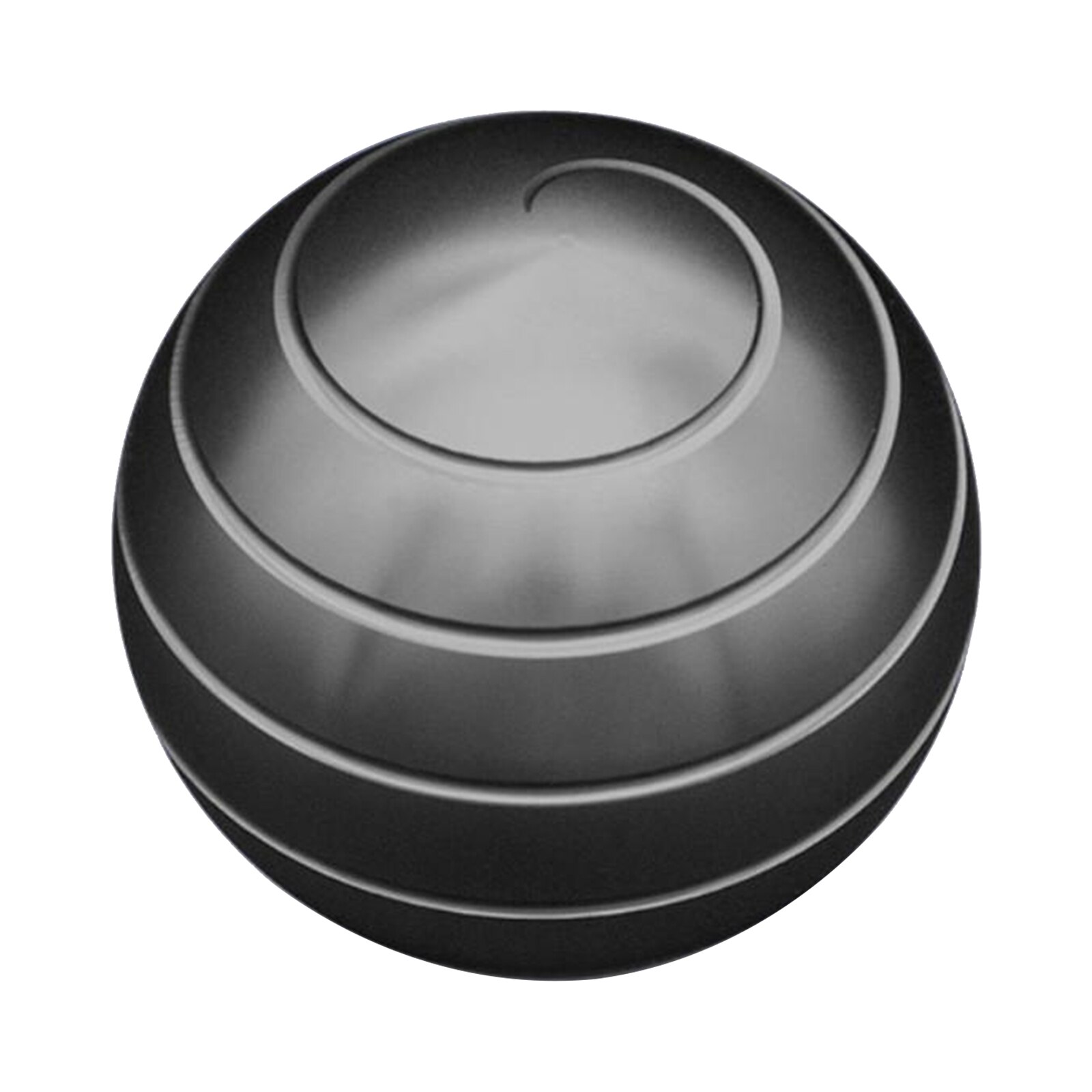 Bola giratoria de ilusión óptica para escritorio, Bola de aleación de descompresión para aliviar el estrés, aparatos de escritorio para oficina,: Black Large