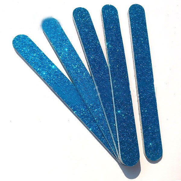 50 pcs Random Colour glitter nail file Eva Emery Board Personal Nail File manicure tool