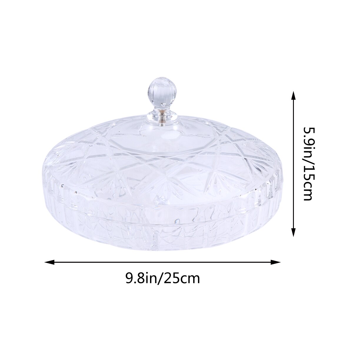 Dried Fruit Plate Snack Plate With Lid Modern Living Room Acrylic Transparent Tray Year Candy Plate