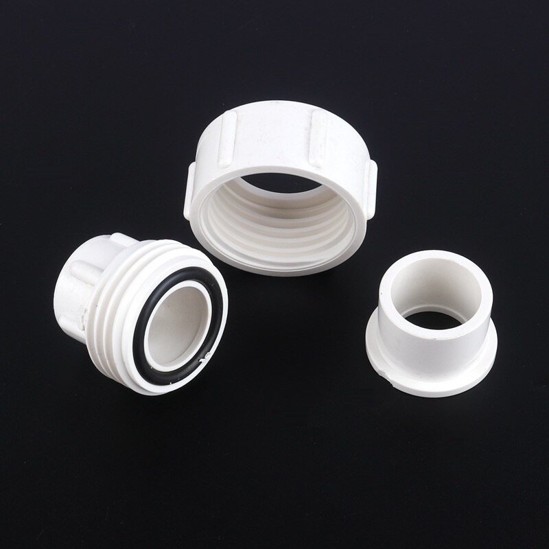 1pc Inner Dia 20/25/32mm PVC Straight Union Connector Plastic Water Supply Pipe Fittings Garden Irrigation PVC Quick Connectors