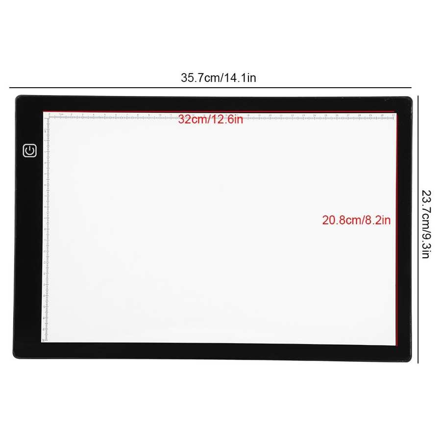 Copy Board A4 LED Light Transparent Animation Drawing Tool Edge A4-JC Magnetic Hemming 3-level dimming painting drawing board