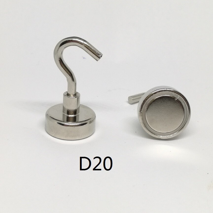 N42 magnetiska krokar stark neodym fiskemagnet hållare ndfeb grytmagnet krokar dia 16mm-60mm