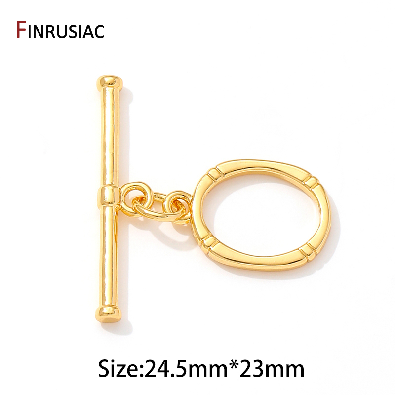 Conector de cierres de palanca OT de carcasa de latón chapado en oro de 14K de varios estilos, cerraduras para joyería, suministros para hacer collares y pulseras DIY: 16 mm / Rojo