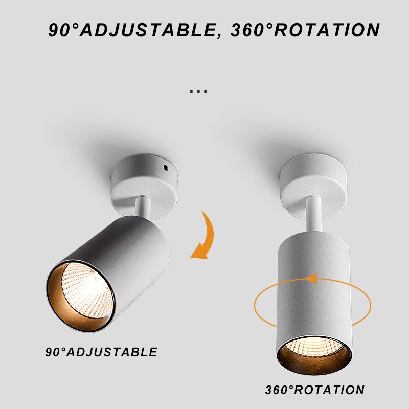 LED Downlights 220V Ceiling Spotlight Led Track Light Spot Lights Surface Mounted Lamp Kitchen Indoor Lighting