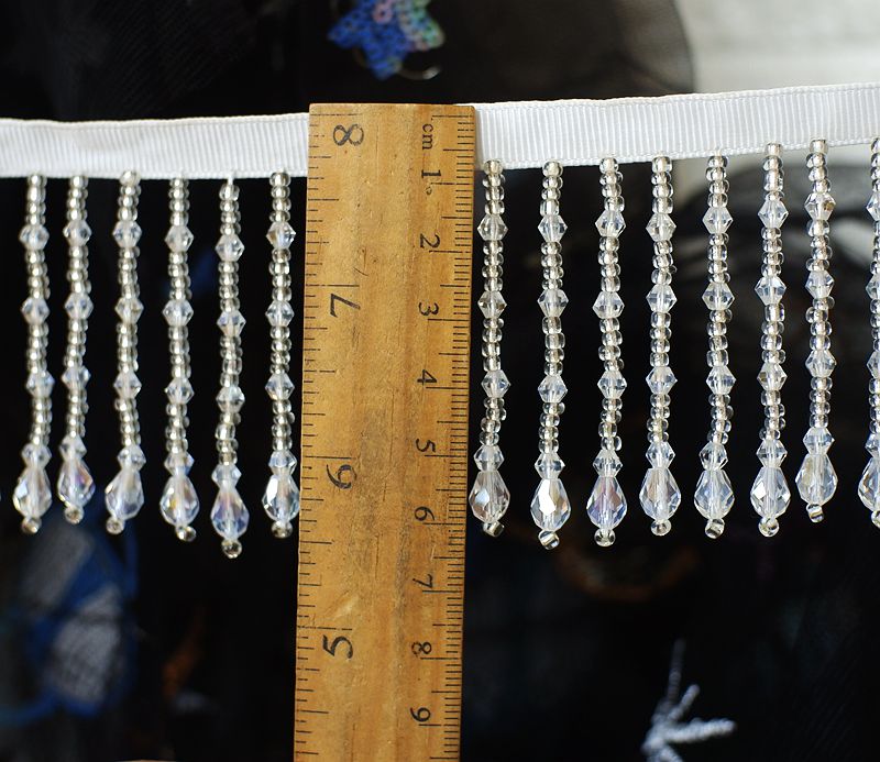 Handgemachte Perlen Fransen Spitze Quaste Zubehör DIY Hochzeitskleid Vorhang Kleidung Heimtextilien Patchwork Spitzenbesatz dekorativ