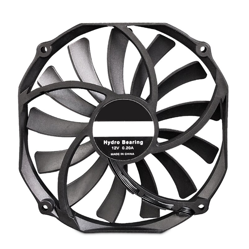 Ultra Thin 140mm Efficient Cooling CPU Cooler Fan 300-1100RPM 12V 4Pin High Speeed Silent Radiator Chassis Cooling Fan