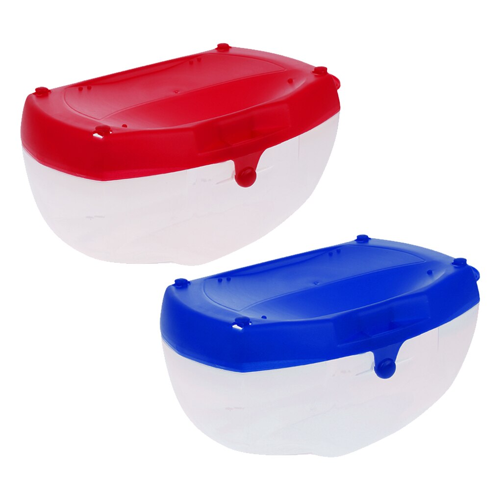 2 st tunga hårda dykmask förvaringsboxfodral, snorkelglasögon simglasögonskydd, behållare genomskinlig