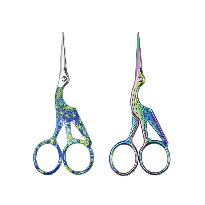 Small Tailor Scissors Cross Stitch Sewing Tools Home Paper-cut Scissors Sharp Shears Women Silver Handcraft Sewing Accessories