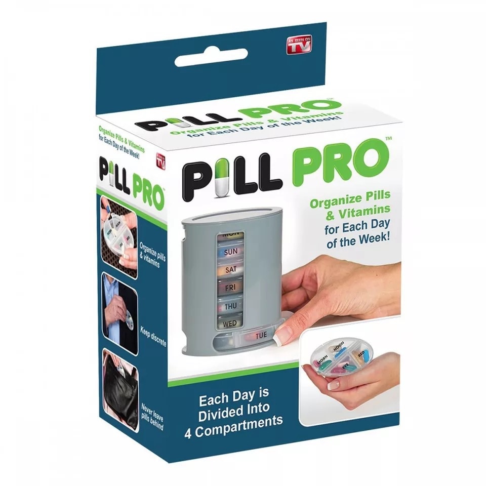 Pill pro 7 dagen pillendoosjes compact organiseren pillen voor elke dag handige lade-stijl medicijnopslag pillendoos kit