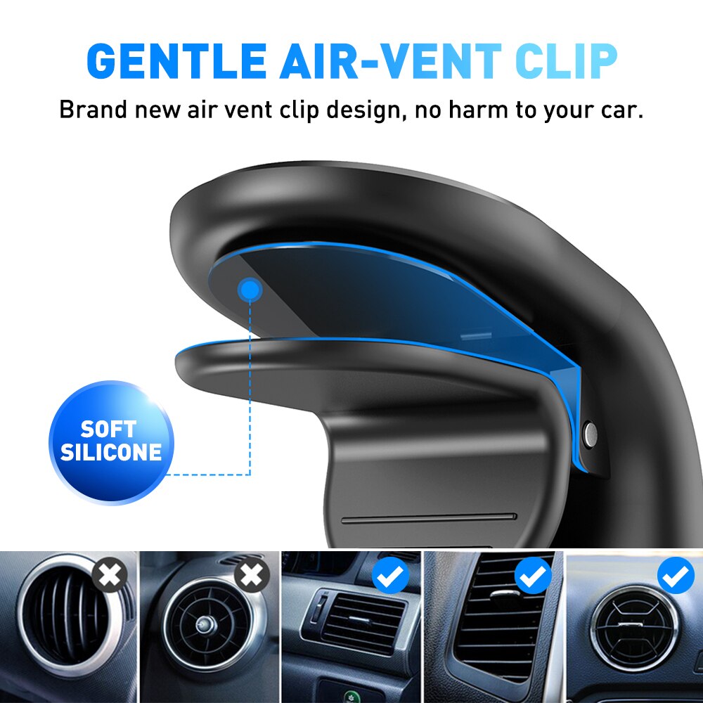 Metalen Magnetische Auto Telefoon Houder Gps Voor Hyundai Tucson Ix25 Creta Kona IX35 Solaris Accent I30 Santa Fe Elantra accessoires
