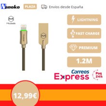 Mcdodo Premium Gold Lightning Charger Kabel Voor Iphone 12 Uk