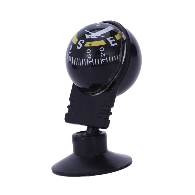 Car Vehicle Floating Ball Magnetic Navigation Compass Black
