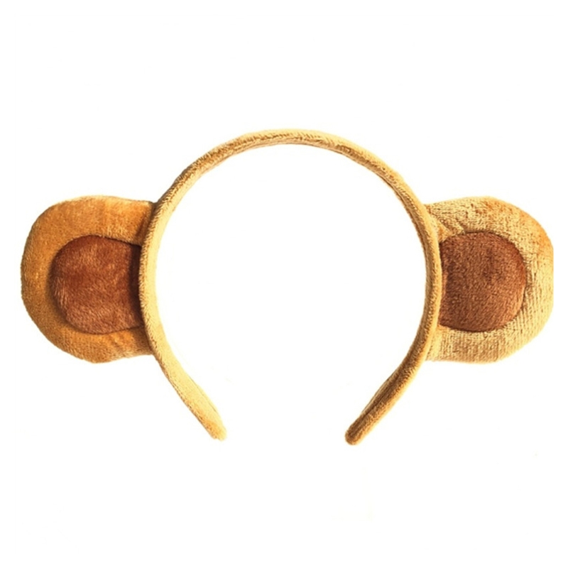 Cartoon pluche hoofdband dier patroon aap oren haarband banaan haar hoepel halloween kerst rekwisieten thema kostuum f3md