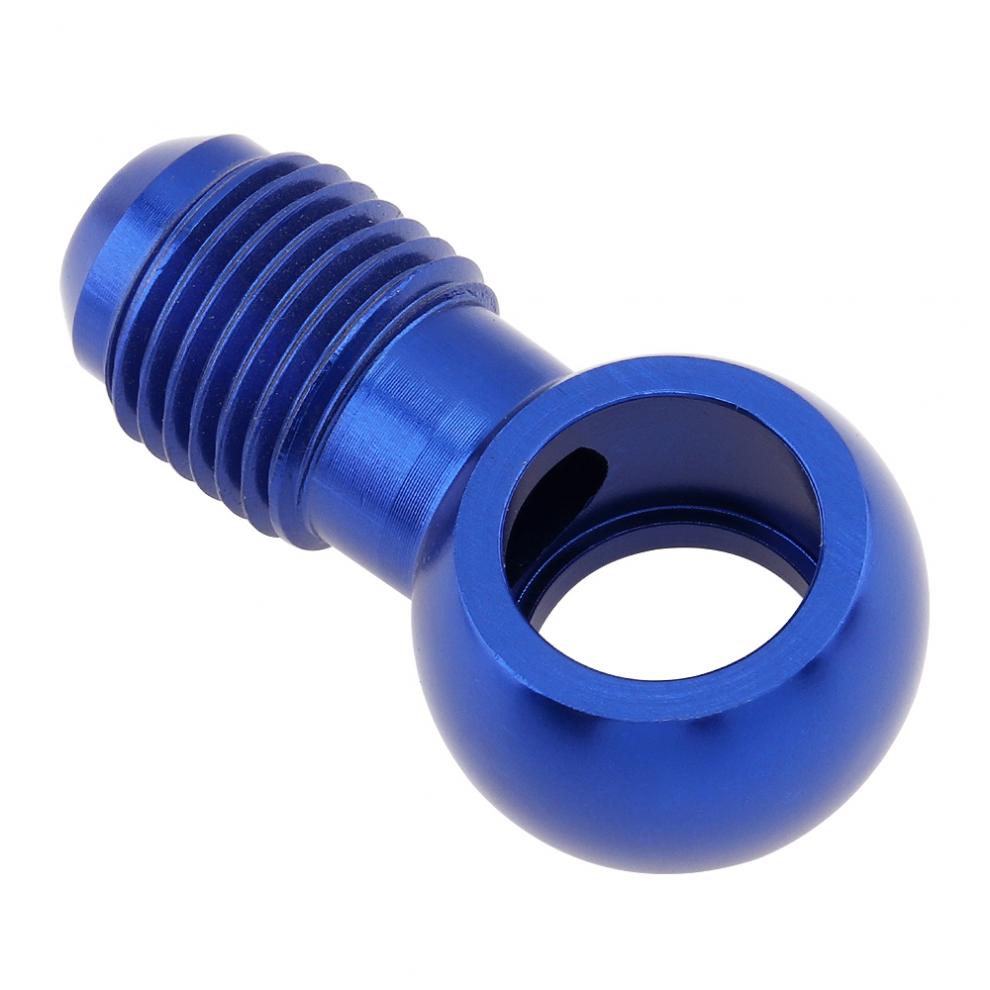 Universal aluminium brændstof pumpe banjo bolt 8mm (5/16 ") tryk på udløb banjo adapter fitting med hætte