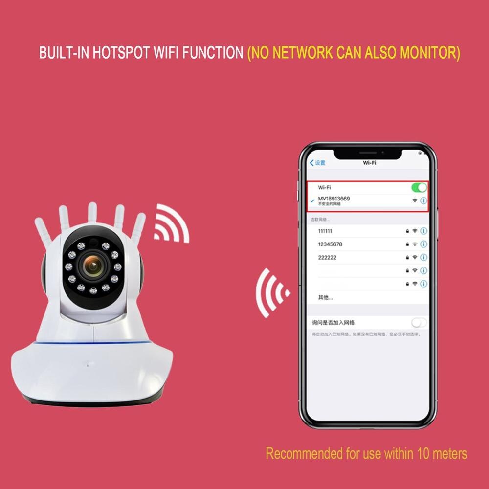 1080P WIFI veilige IP hoofd camera draadloze infrarood 360-graden camera