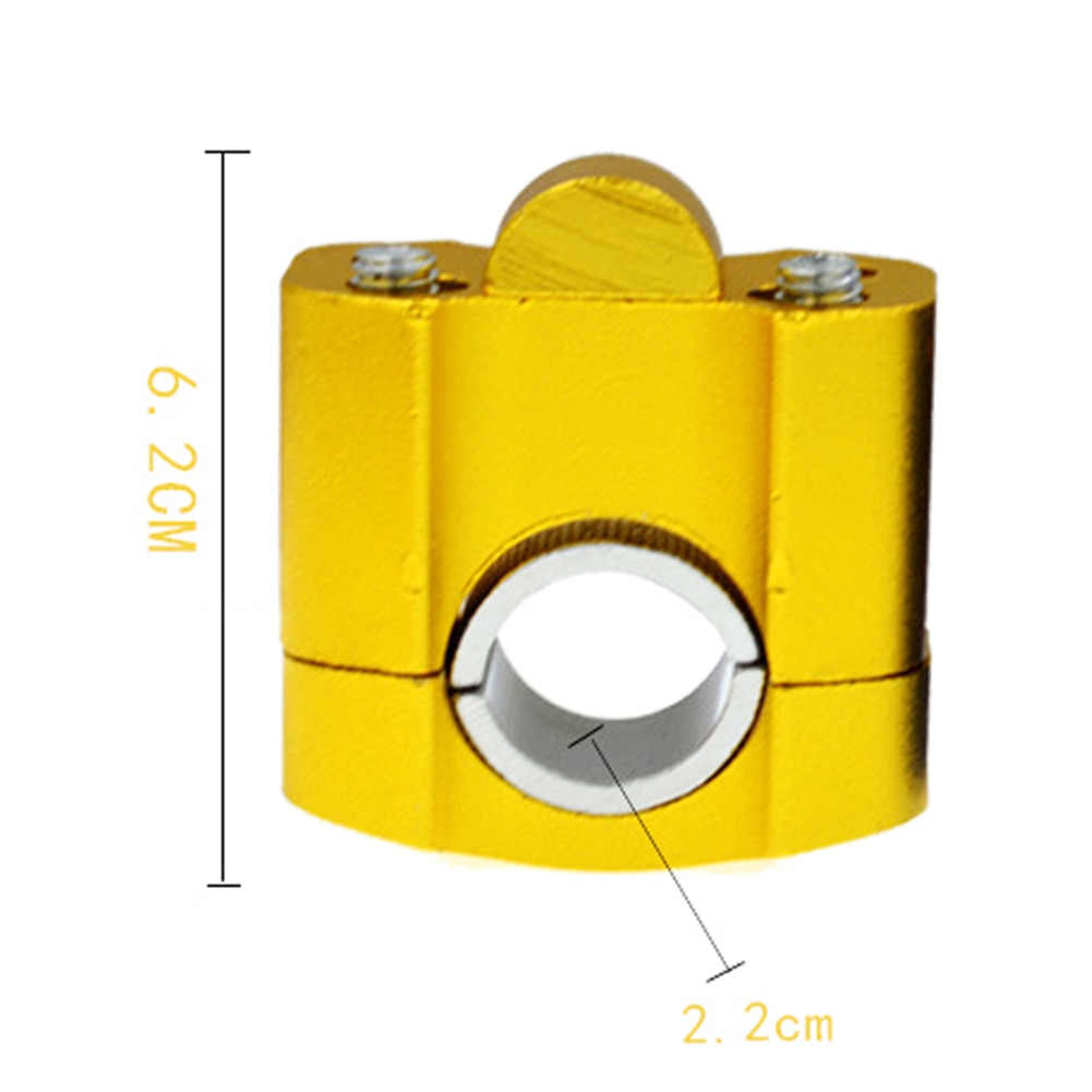 Abrazadera de manillar de motocicleta de aleación de aluminio de 22-28mm, adaptador elevador de extensión, duradero, fácil de instalar, accesorios para motocicleta 1 par