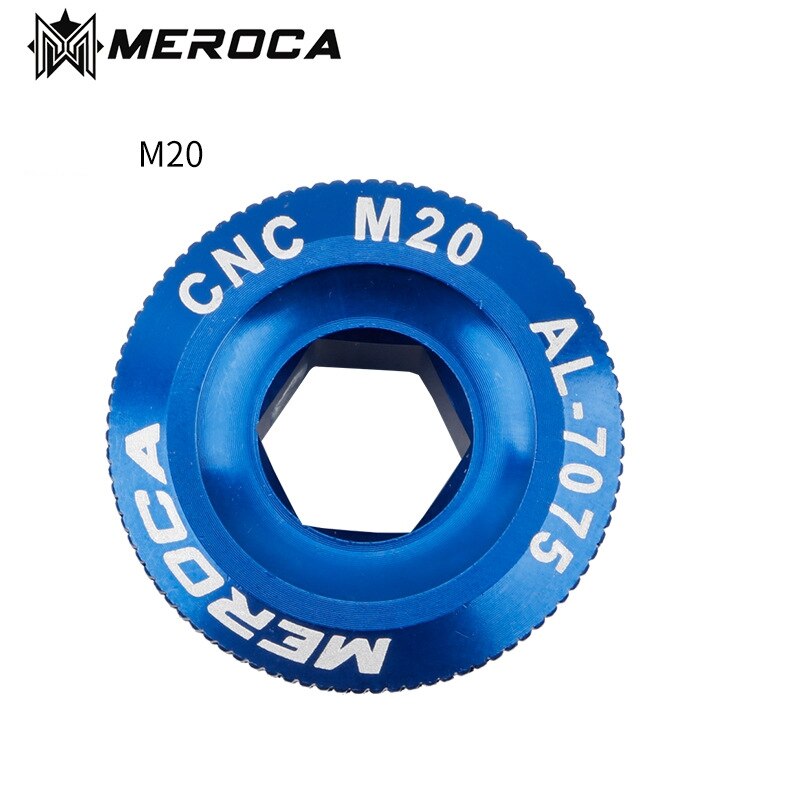 MEROCA – vis de couverture de manivelle M18/M19/M20 vtt, boulon Iamok en alliage d&#39;aluminium, 4 couleurs, 1 pièce: M20 Blue