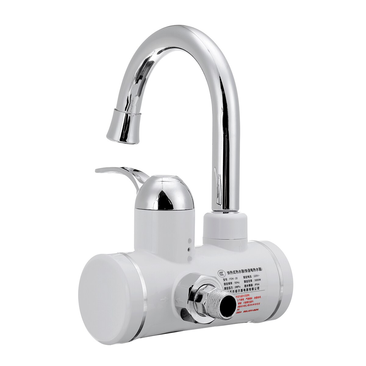 Tankless Sofort Heißes Wasser Wasserhahn Heizung Elektrische Küche fließen Durchlauferhitzer Wasserhahn Kalte Heizung Wasser Heizungen mit LED 3000W 220V: Gelb