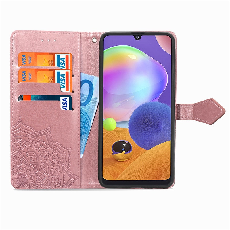 Telefoon Geval Voor Samsung Galaxy A31 Case Leather Flip Wallet Case Voor Samsung Galaxy A31 Een 31 Cover capa Hoesje Coque