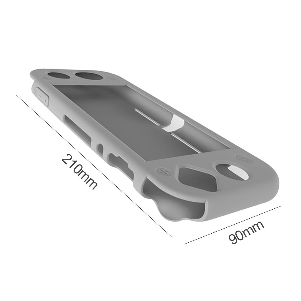 Carcasa protectora de silicona antiarañazos para consola Nintendo Switch Lite, de paquete completo, prevención de polvo: Grey B