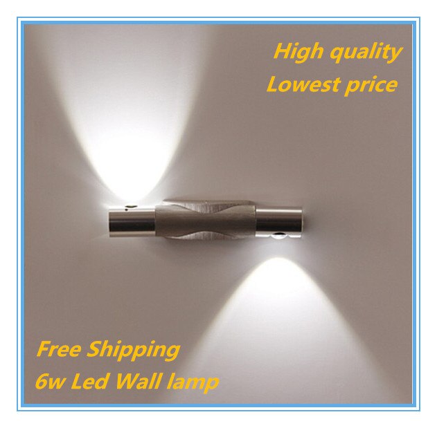 6w moderne aluminium led wandlampen, lamp voor woondecoratie, toilet, badkamer, slaapkamer, leeslamp, wandlamp, hotelverlichting