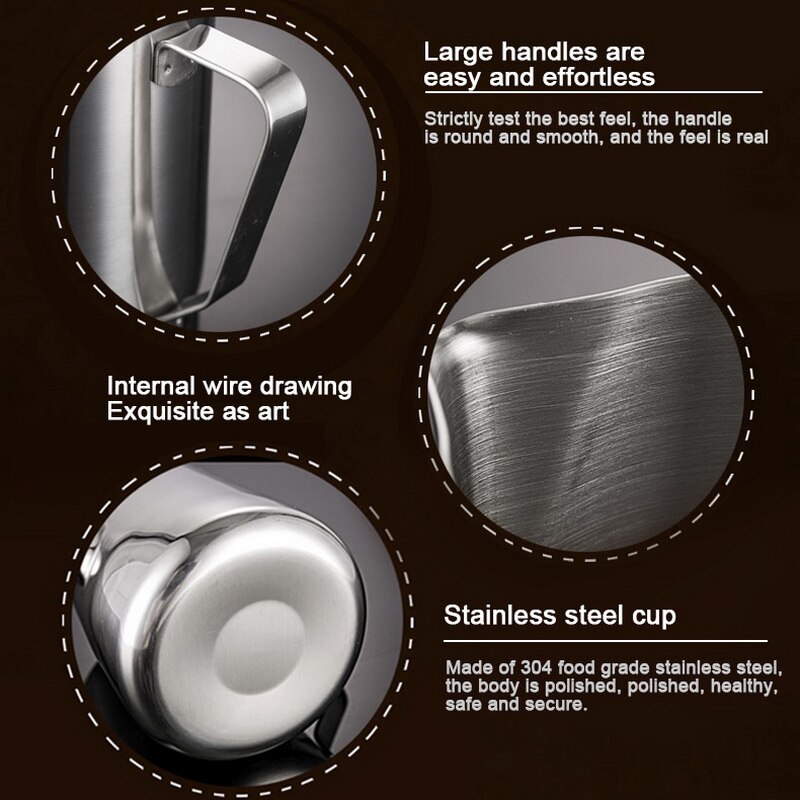 Handheld Stainless Steel Milk Frothing Jug Espresso Coffee Pitcher Barista Craft Coffee Latte Milk Frothing Jug Pitcher