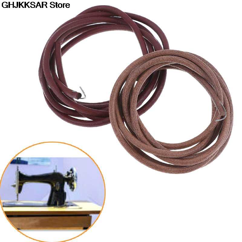 Piezas de cinta de cuero para máquina de coser Singer, 183cm /72 ", accesorio para máquinas de coser antiguas para el hogar, 3/16" 5mm