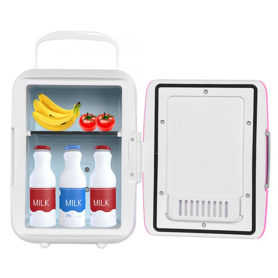 4L Portable Single Door Refrigerator For Heating Cooling Mini Travel Car Fridge Freezer Desktop Cooler Cooling Box for Home Dorm