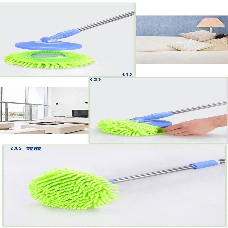 Vervanging Mop Heads 360 Spin Ronde Vorm Standaard Formaat Wringen Spin Mop Refill Chenille Mop Hoofd Mop Accessoires Schoon tool