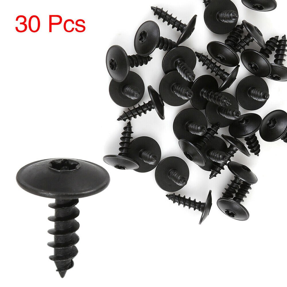 30PCS Truss Head Self Tapping Black Oxide 19 * 14mm Screws M5*2