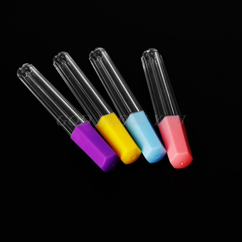10 stk gennemsigtig plastik multifunktion filtnål opbevaring flaske syboks genopfyldelig bærbar strikkepinde organizer