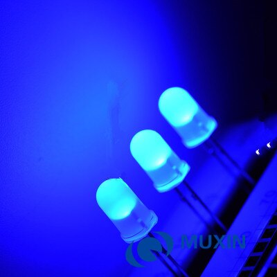 500 stk ledet 5mm blanding rød / jadegrønn / blå / gul / hvit diffust ledet 100 stk hver 5 mm leddiodlampe