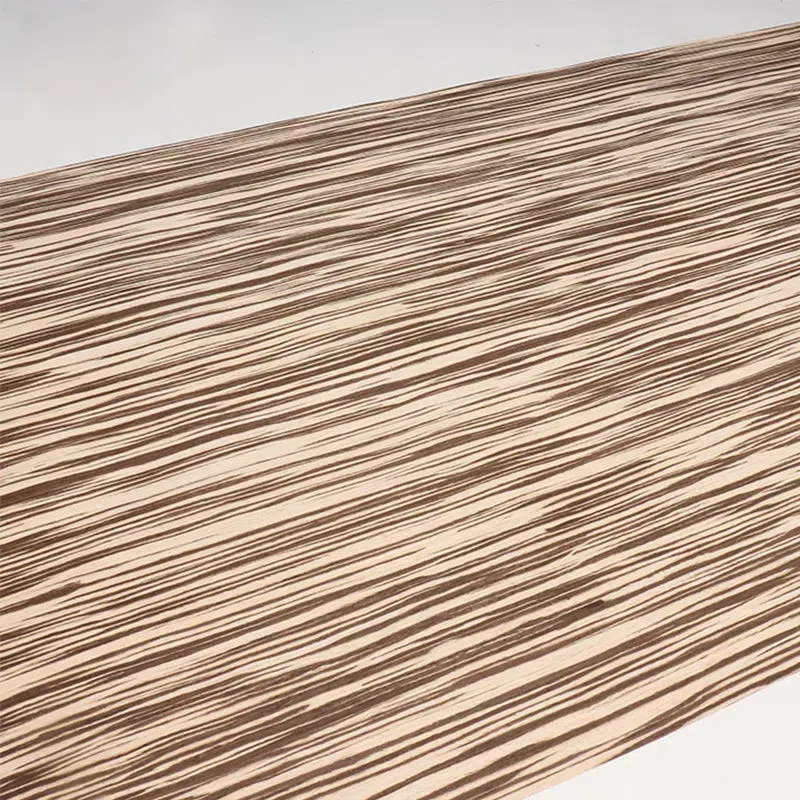 98Inch 0.25mm Engineered Zebra Wood Veneer Sheet, Apply for Speaker Furniture Plywood Cabinet Wall Panel Door Home Decoration