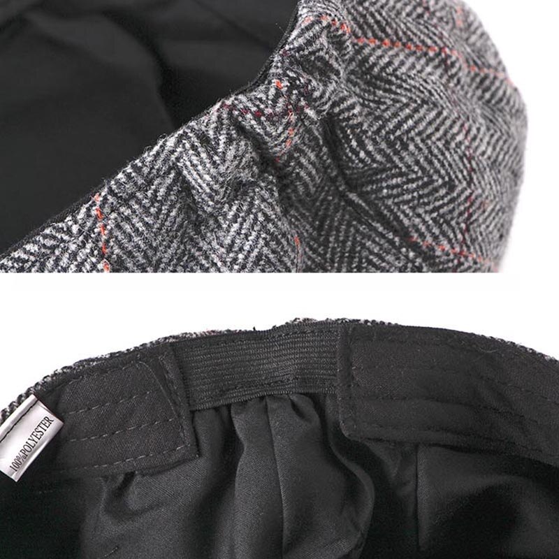 Men&#39;s Newsboy Caps Spring Women Cabbie Ivy Cap Striped Beret Men Driver Glof Hat Flat Cap Middle Aged Old Age Dad Hat