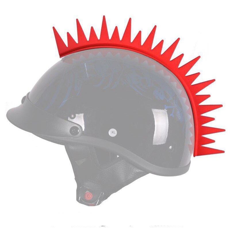 Punk motorcykel hjelm savklinge warhawk mohawk til motorcykler sportscykler snavs-cykler snescootere krydsere og