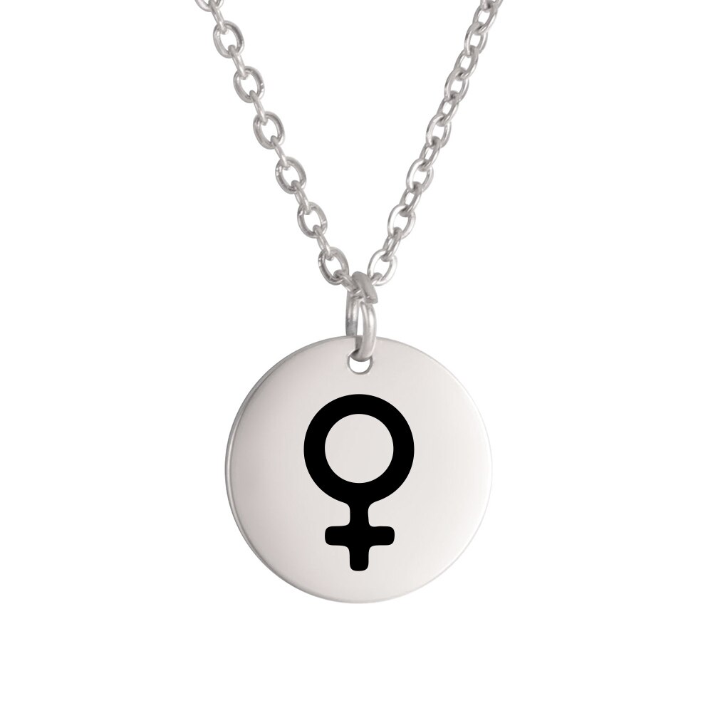 Dawapara Planeet Symbool Amulet Kleine Charme Ketting Jupiter Saturnus Pluto Neptunus Planetaire Alchemische Symbolen Roestvrij Staal
