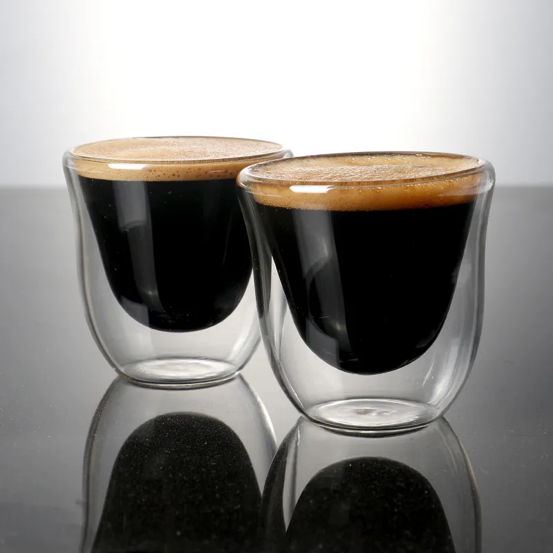 Dubbelwandige Glazen Cappuccinokopjes, Geïsoleerde Thermoglazen Van Helder Glas Met Handgrepen Voor Warme Of Koude Dranken Koffie Latte Mochiatto Wijn Thee Set Van 4 350 Ml