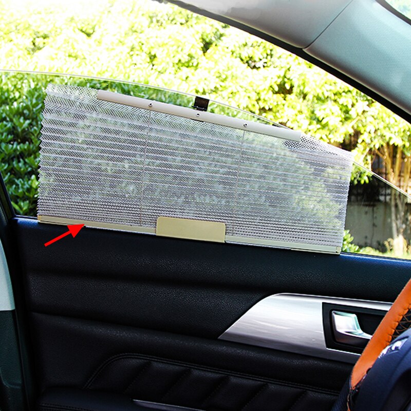 64*46CM Car Truck Auto Retractable Side Window Curtains Retractable UVProtection Cover Sun Shield Black For Vehicle Side Windows