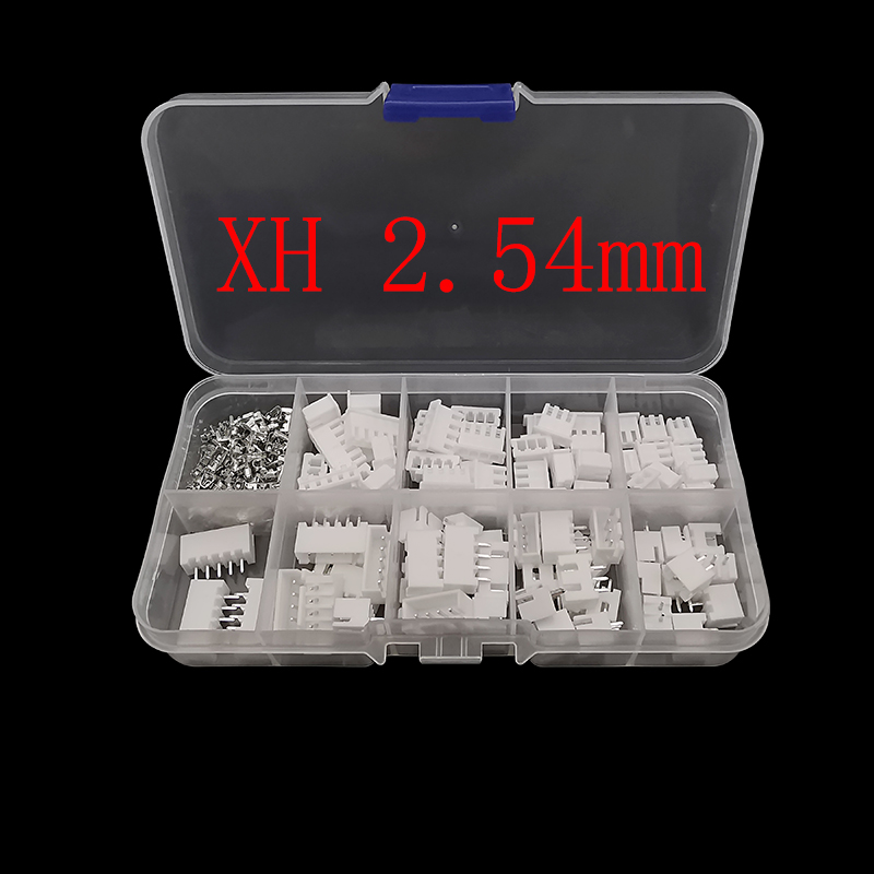 230 stks/doos PH 2.0/XH 2.54 2 3 4 5 Pin 2.0mm/2.54mm Toonhoogte Terminal Kit Man Vrouw Plug Behuizing Pin Header JST Draad Connector: Black