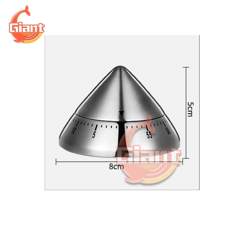 Cooking Timer Kitchen Mechanical Egg Timer 60 Minutes 1 Hour Student Timing Baking Cooking Reminder Management Countdown: Type Cone