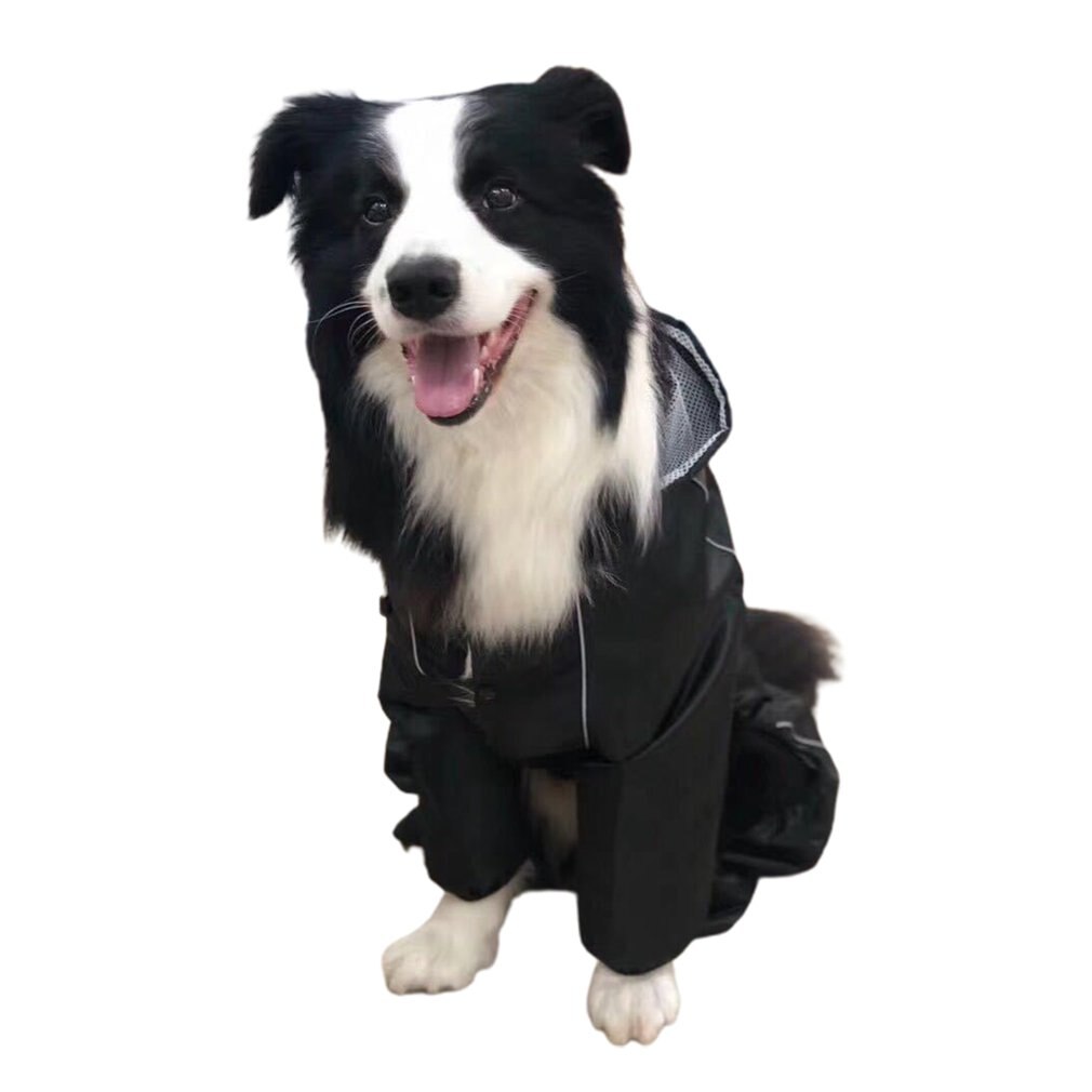 Pet Dog Raincoat Clothes Lightweight Waterproof Dog Poncho Golden-retriever Rain Jacket Rain Pet Cloak Gear Big Dog Jacket