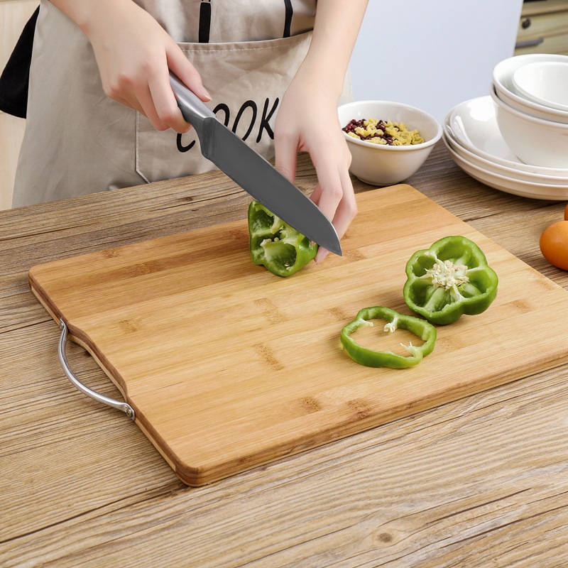 Large Bamboo Cutting Board Square Cutting Board Mold Proof Kitchen Rolling Noodles Fruit Cutting Vegetables