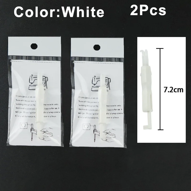 Enhebrador de agujas para máquina de coser, enhebrador automático de costura rápida, herramienta de inserción para máquina de coser, 1/3 Uds.: Caqui oscuro