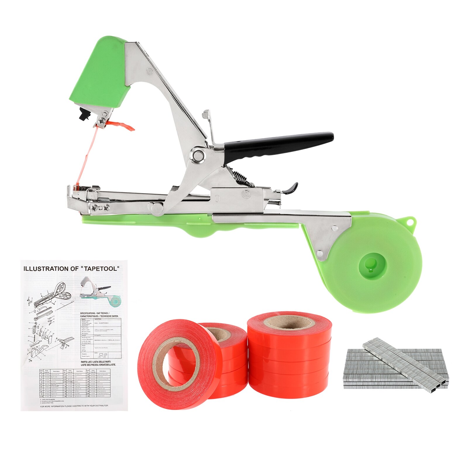 Machine à attacher les branches, outils de jardin, ruban de liaison, tige végétale, plantes de vigne
