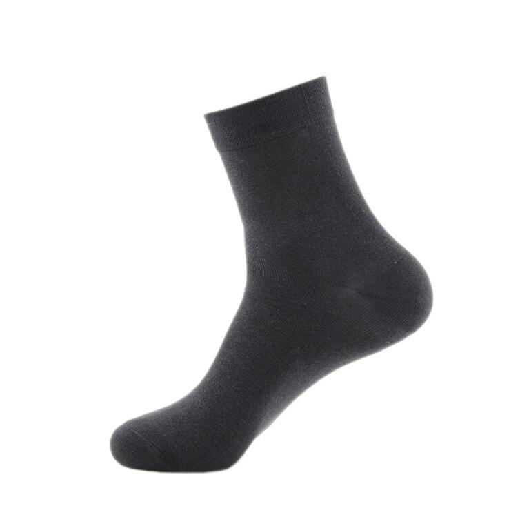 98%  bomuldsstrømper til mænd og #39 ensfarvede lange sokker ankel forretningsmænd sokker strømper til mænd: Mørkegrå